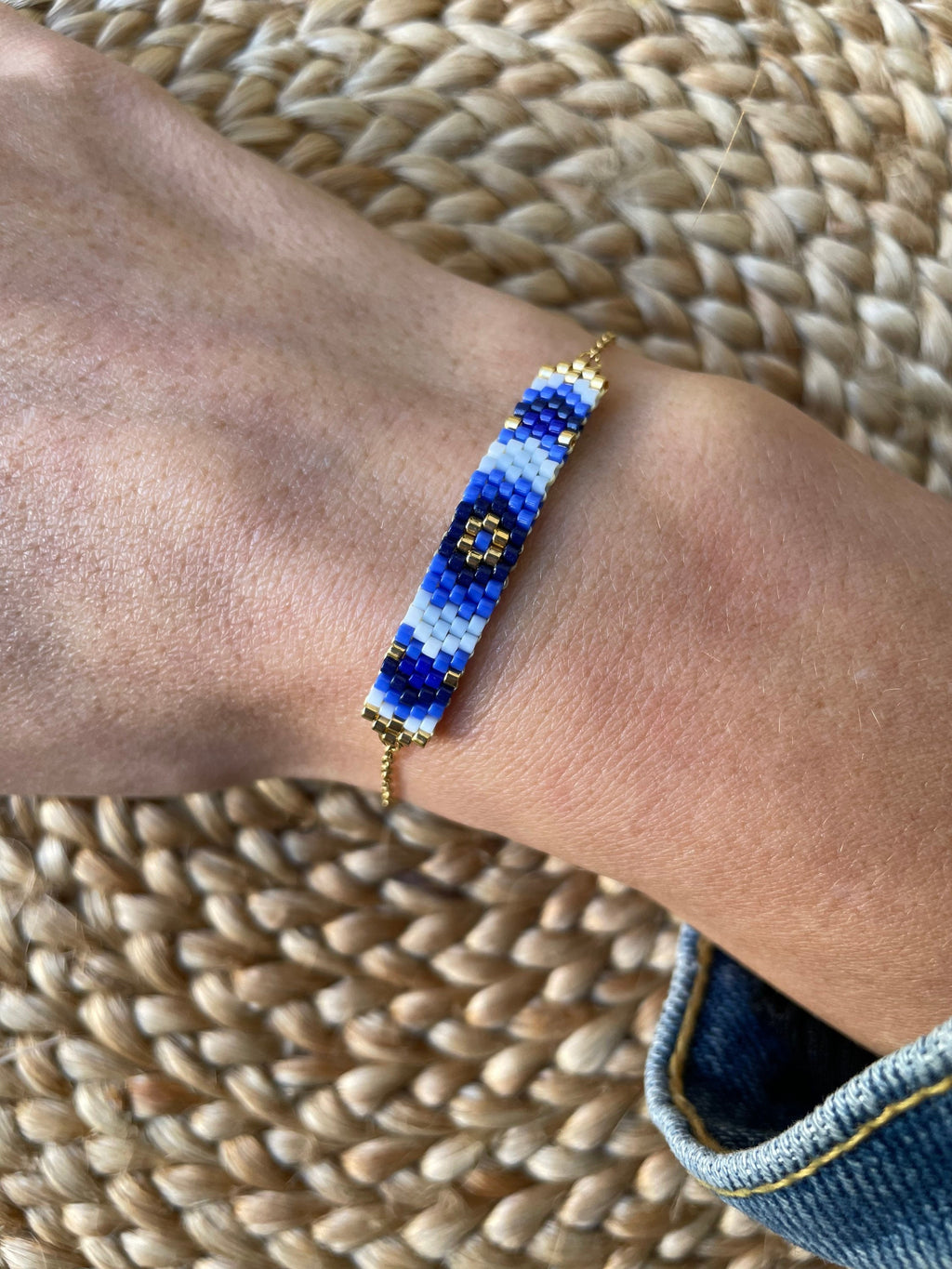 Bracelet perles Aurore doré