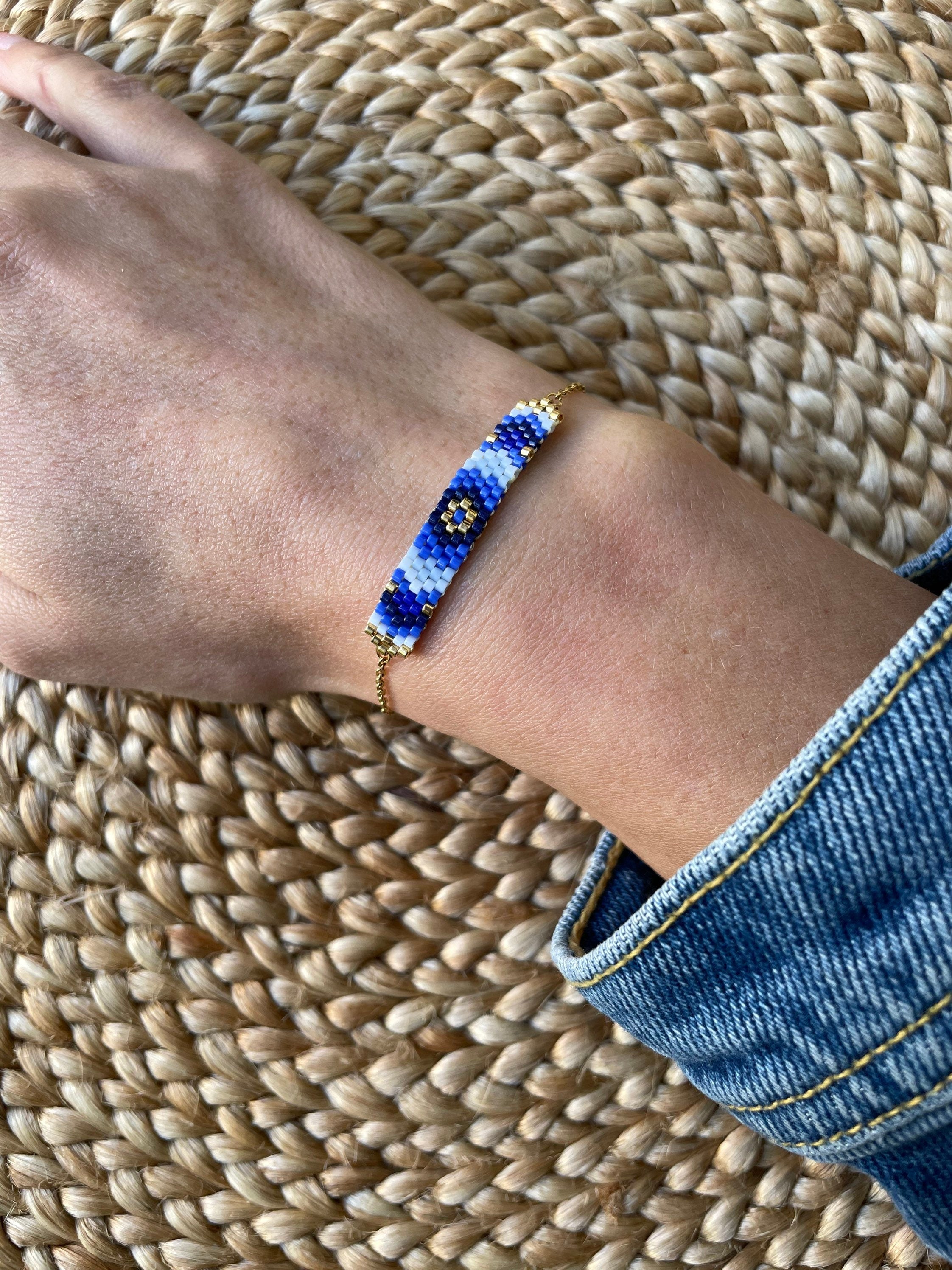 Bracelet perles Aurore doré