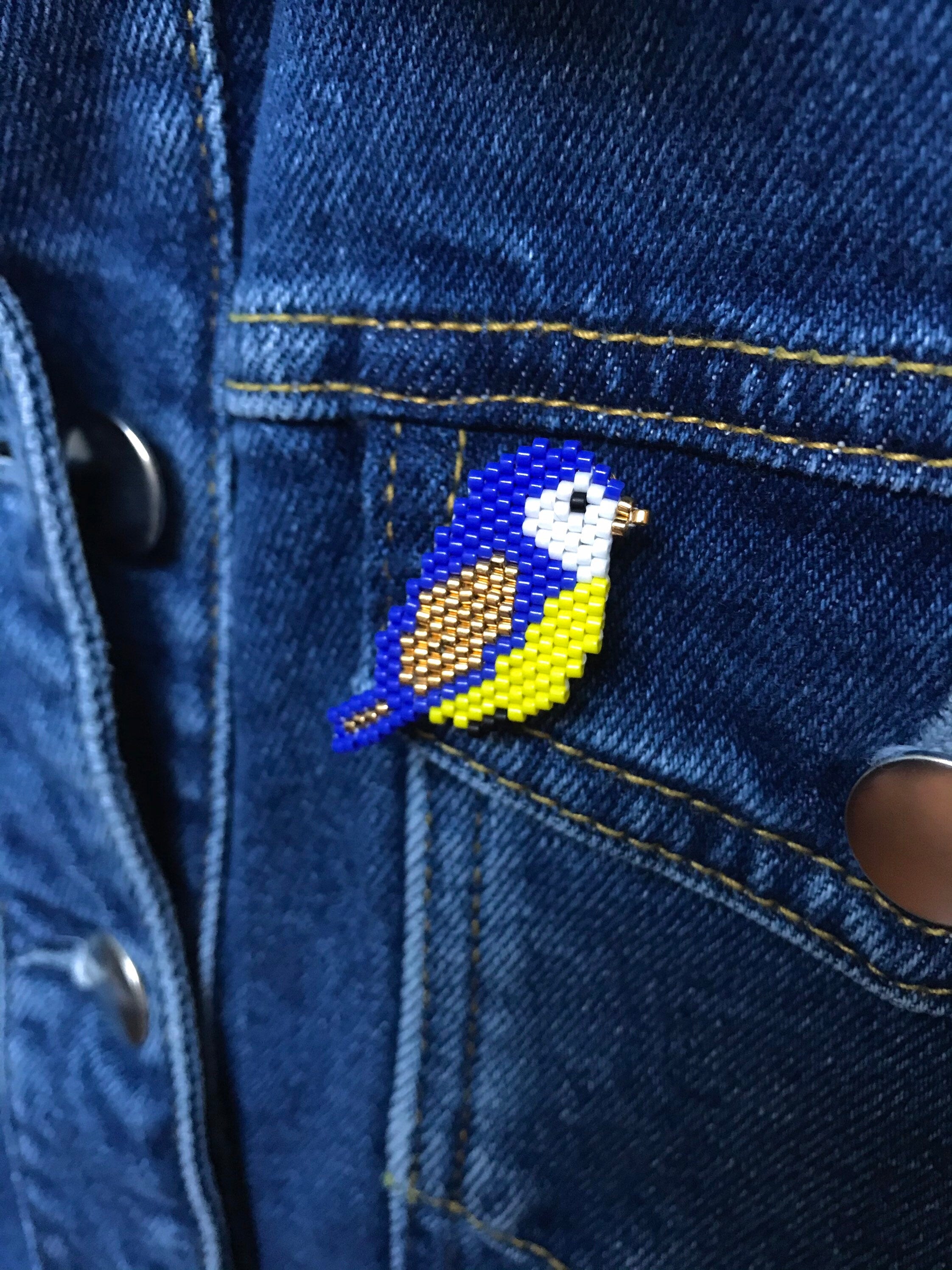 Broche Mésange Bleue