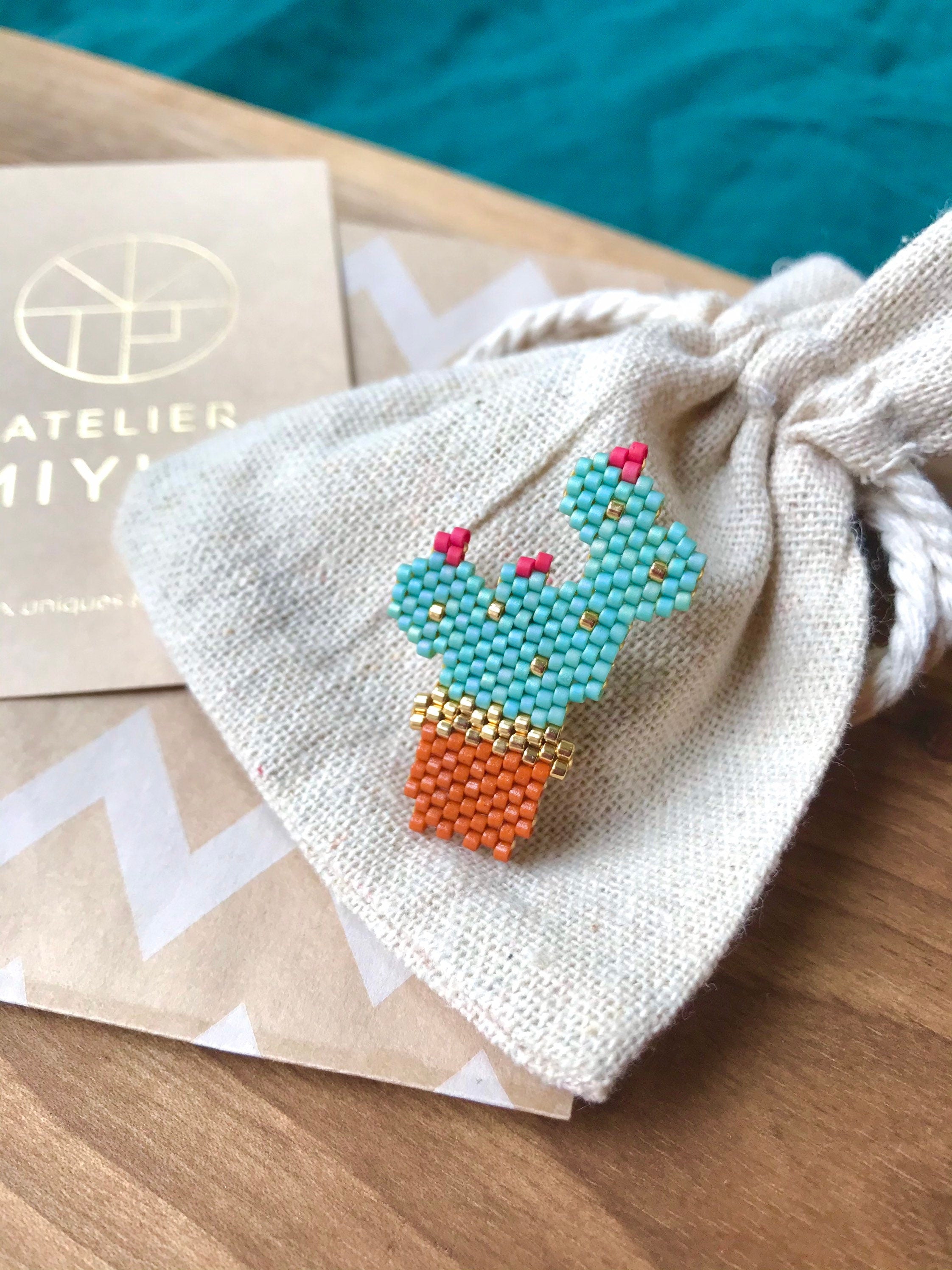 Broche Cactus Figuier de Barbarie