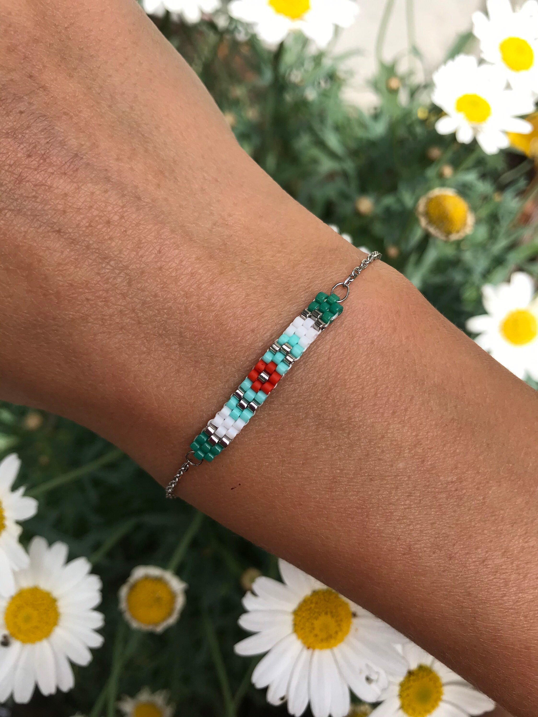 Bracelet perles Juliette Argent