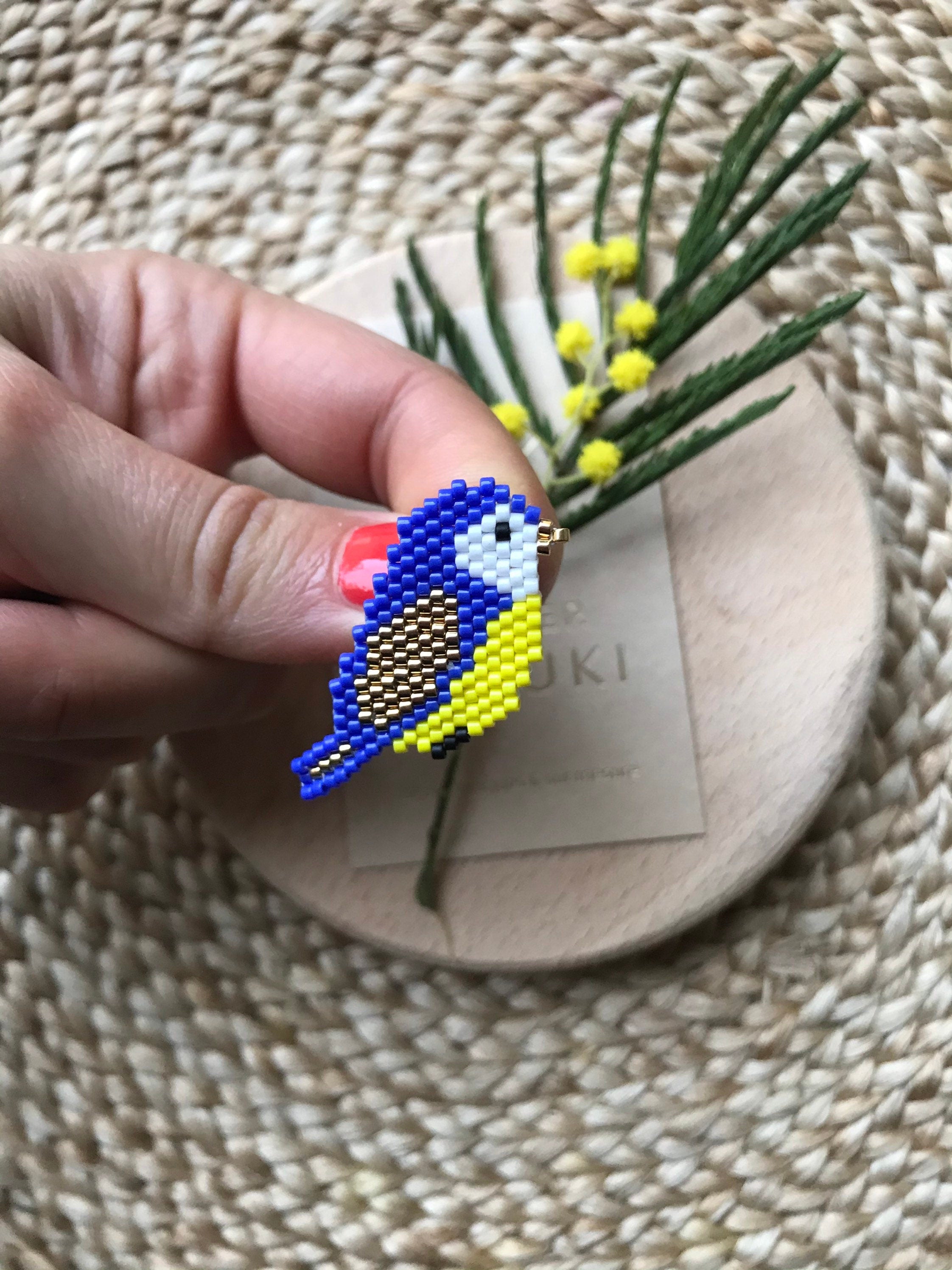 Broche Mésange Bleue