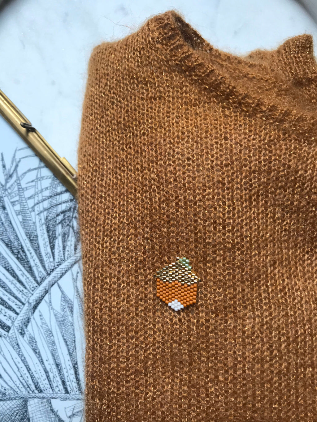 Broche Noisette