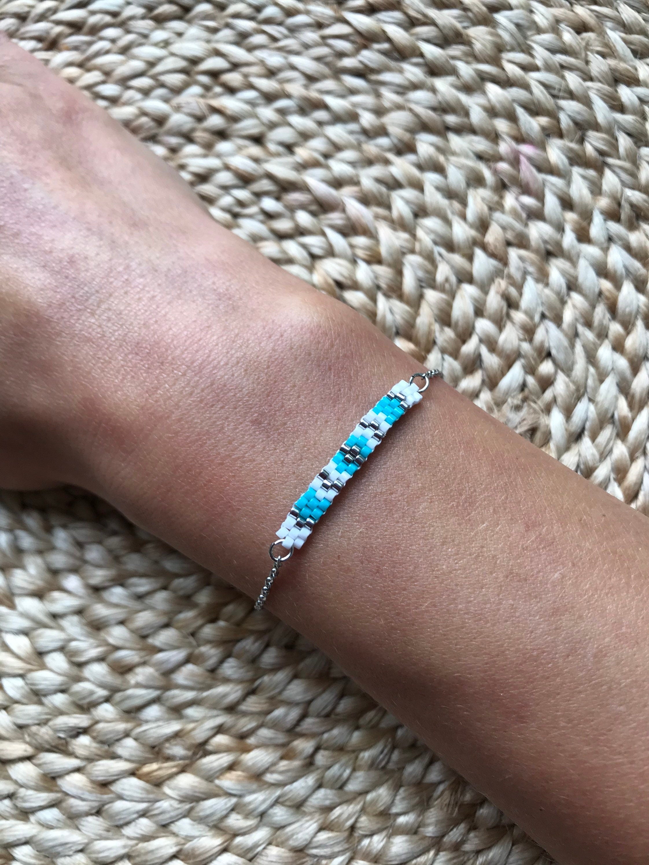 Bracelet perles Romane Argent