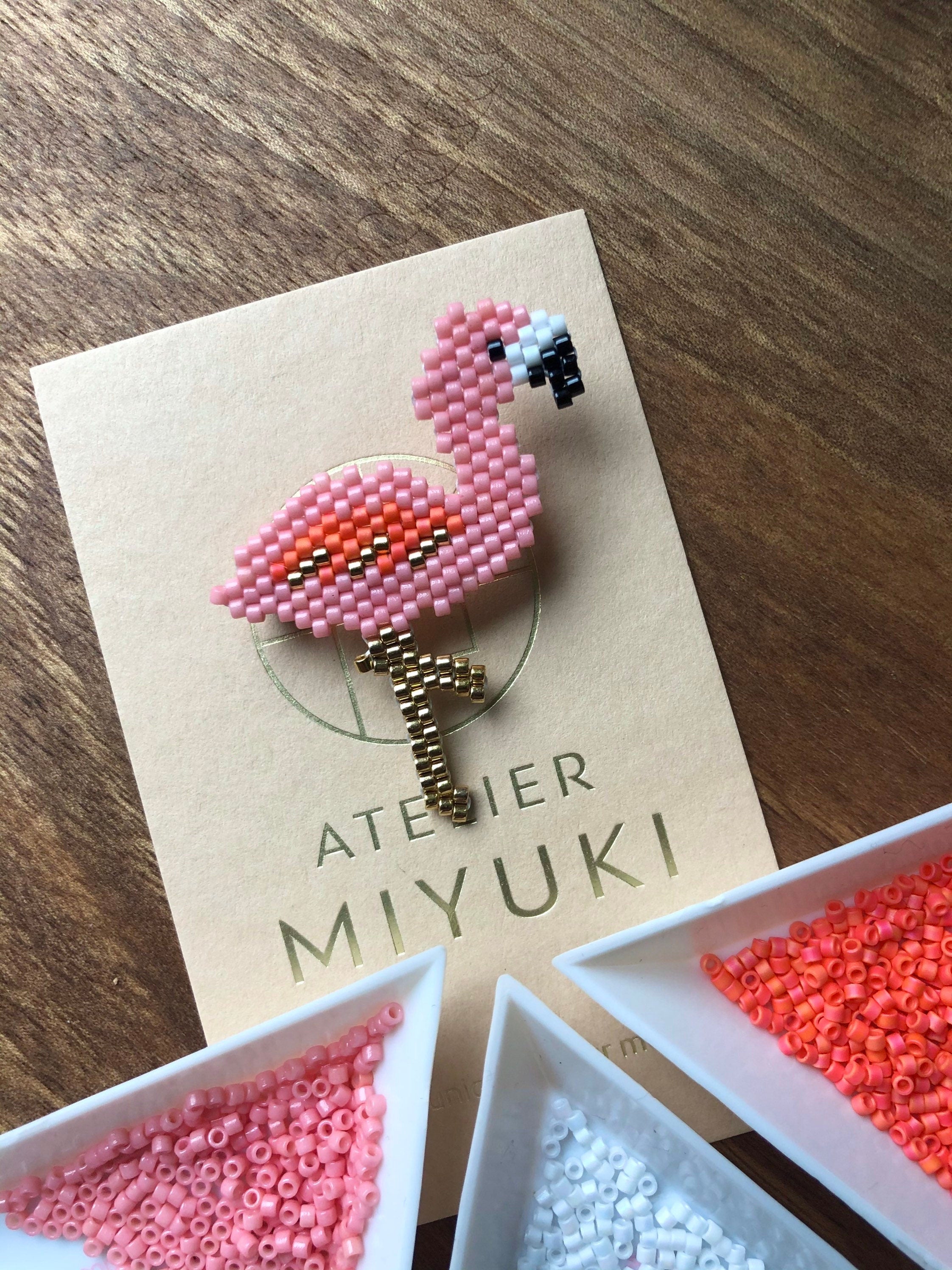 Broche Flamant Rose