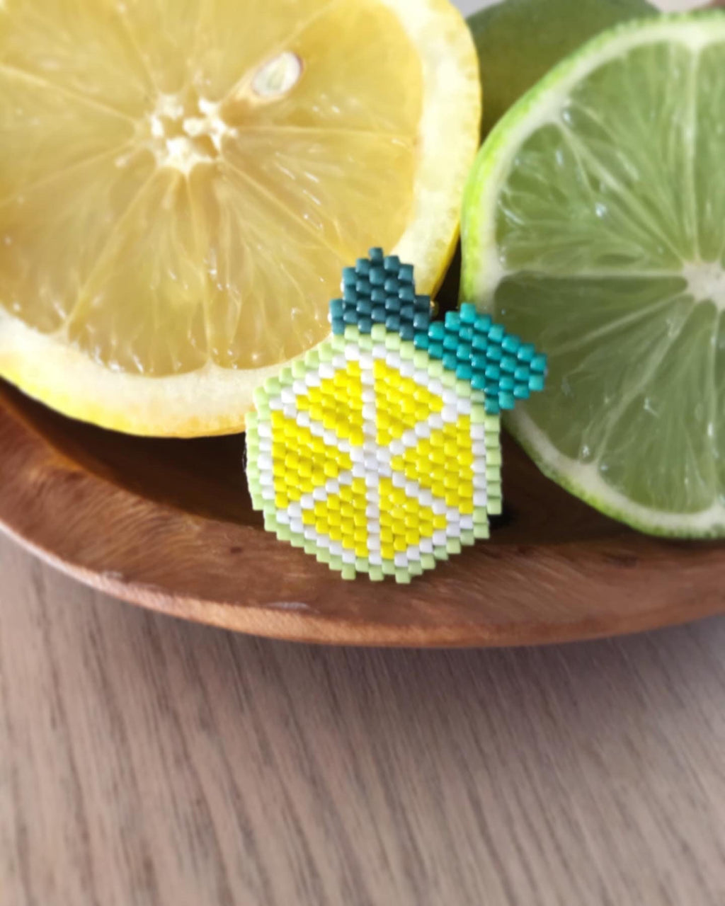 Broche Citron Pressé