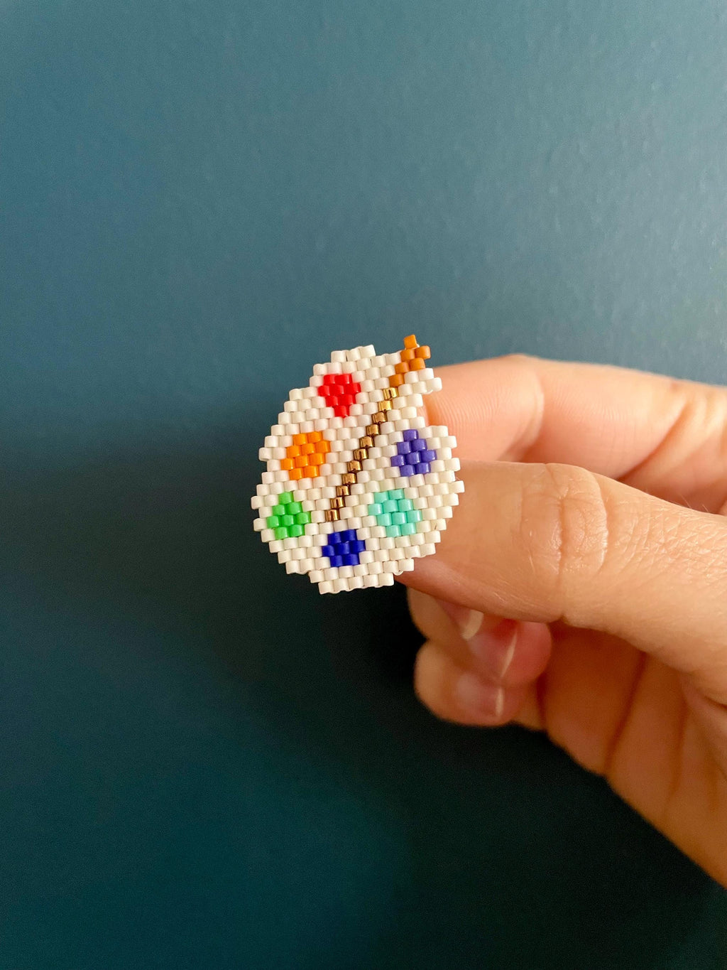 Broche Palette du peintre