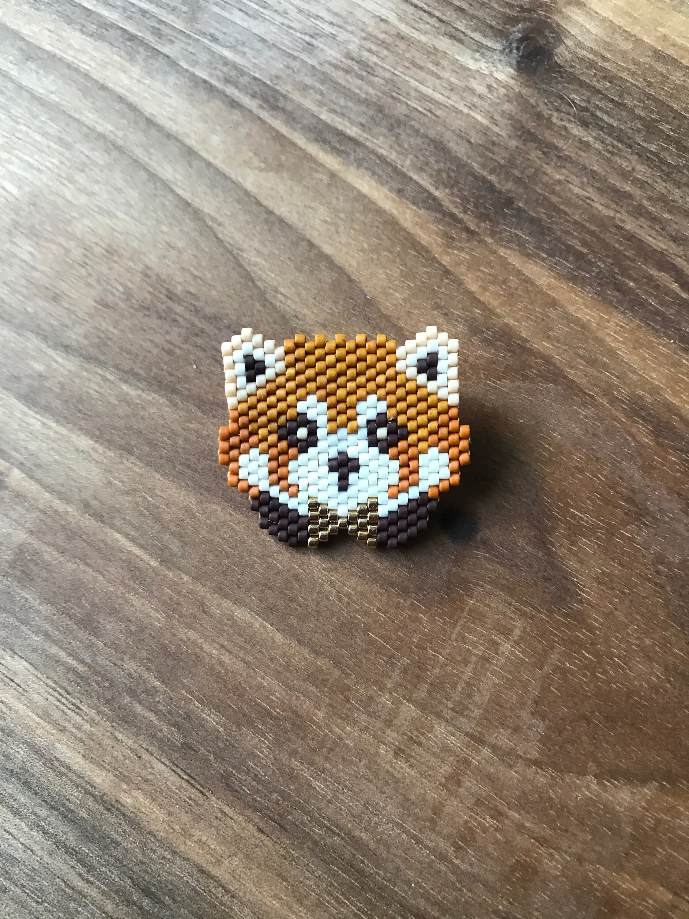 Broche Panda Roux