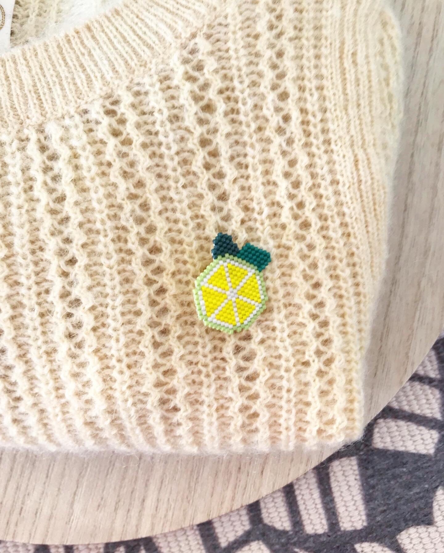 Broche Citron Pressé
