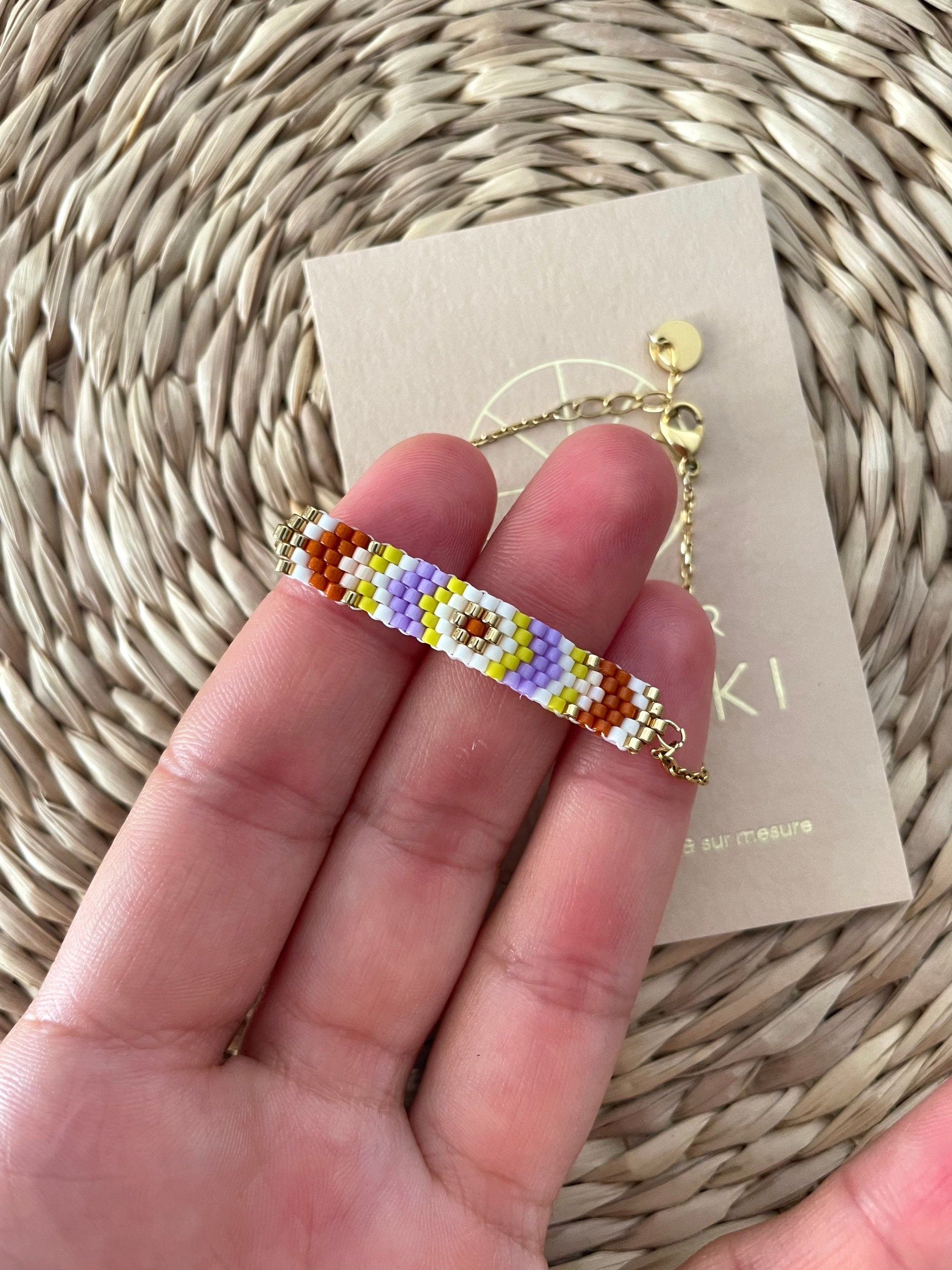 Bracelet perles tissées Lina