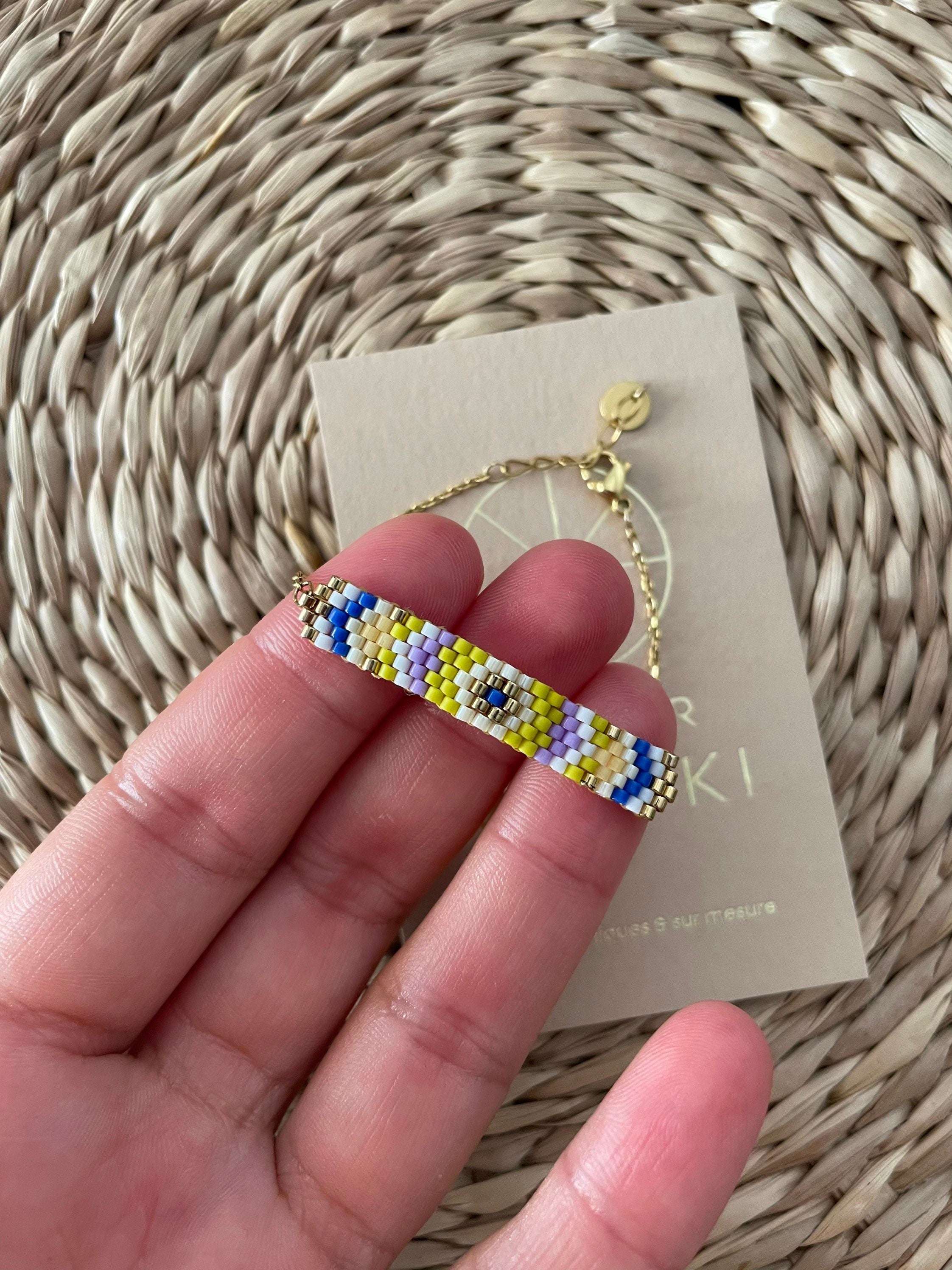 Bracelet perles tissées Aurelie