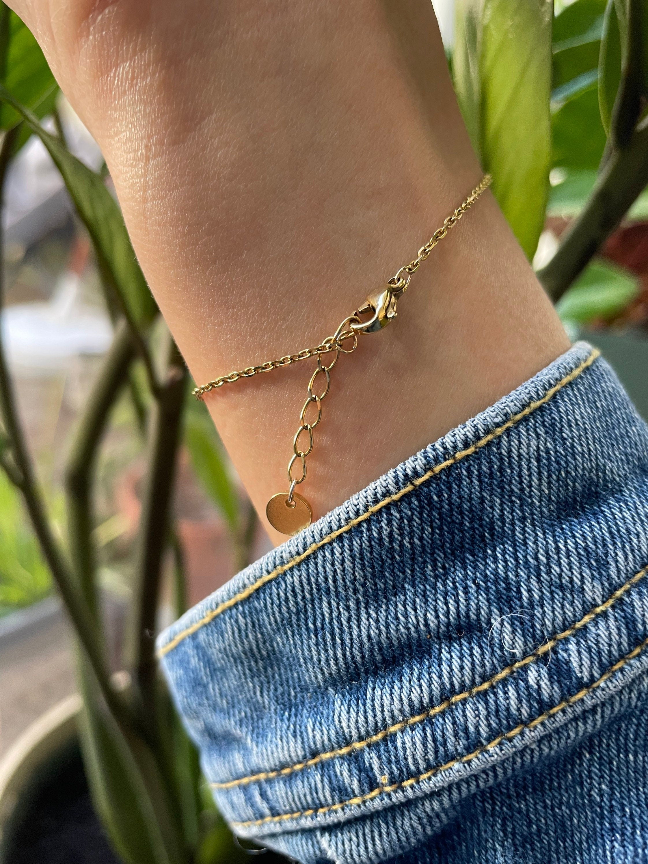 Bracelet perles Aurore doré