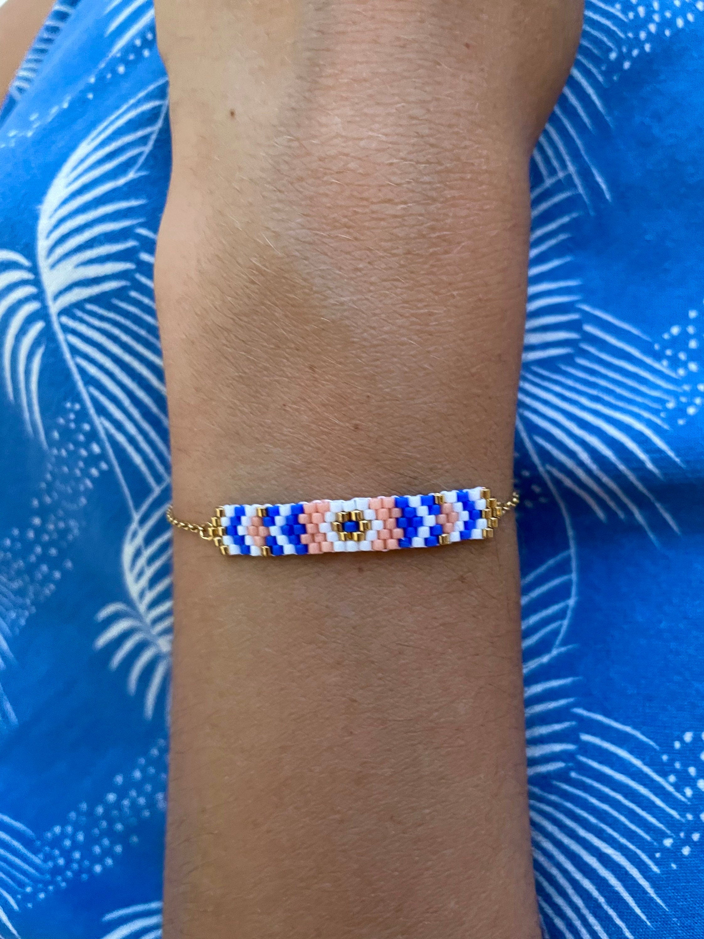 Bracelet perles tissées Laurie