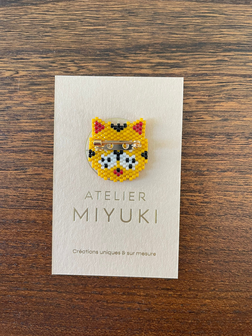 Broche chat tigre