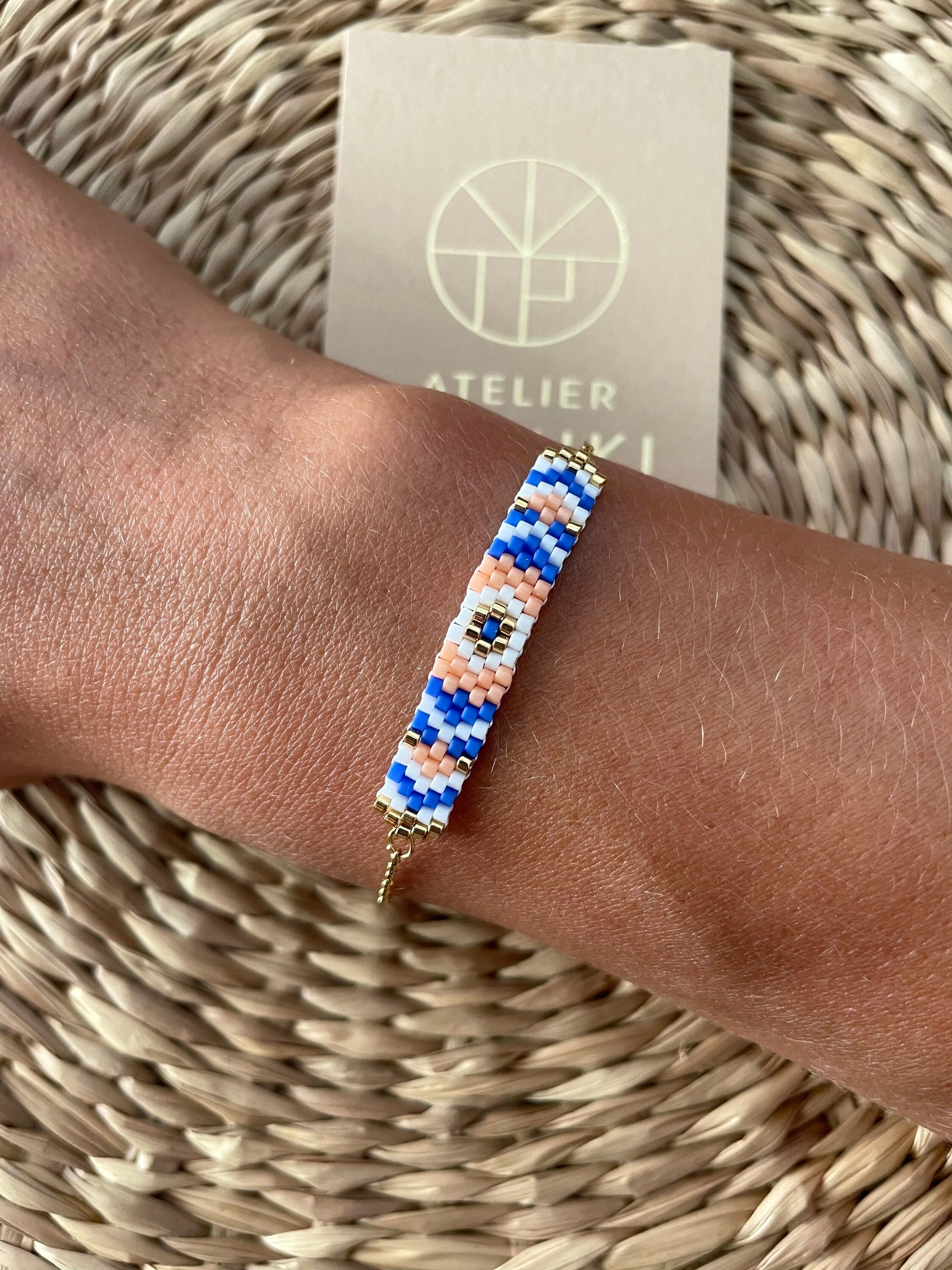 Bracelet perles tissées Laurie