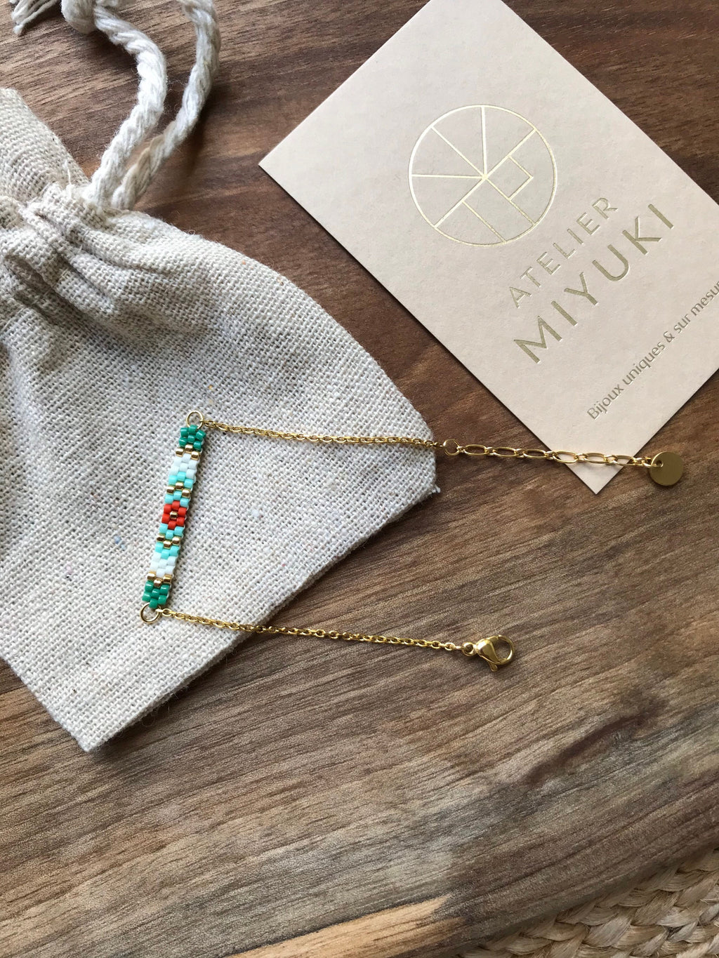 Bracelet perles Juliette Doré