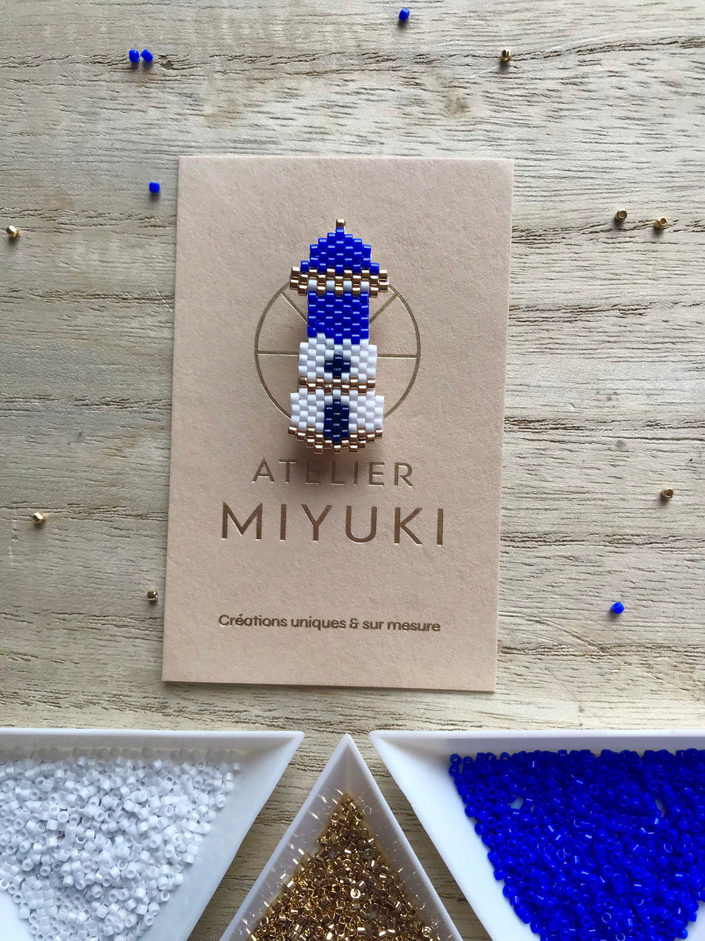 Broche Phare Bleu