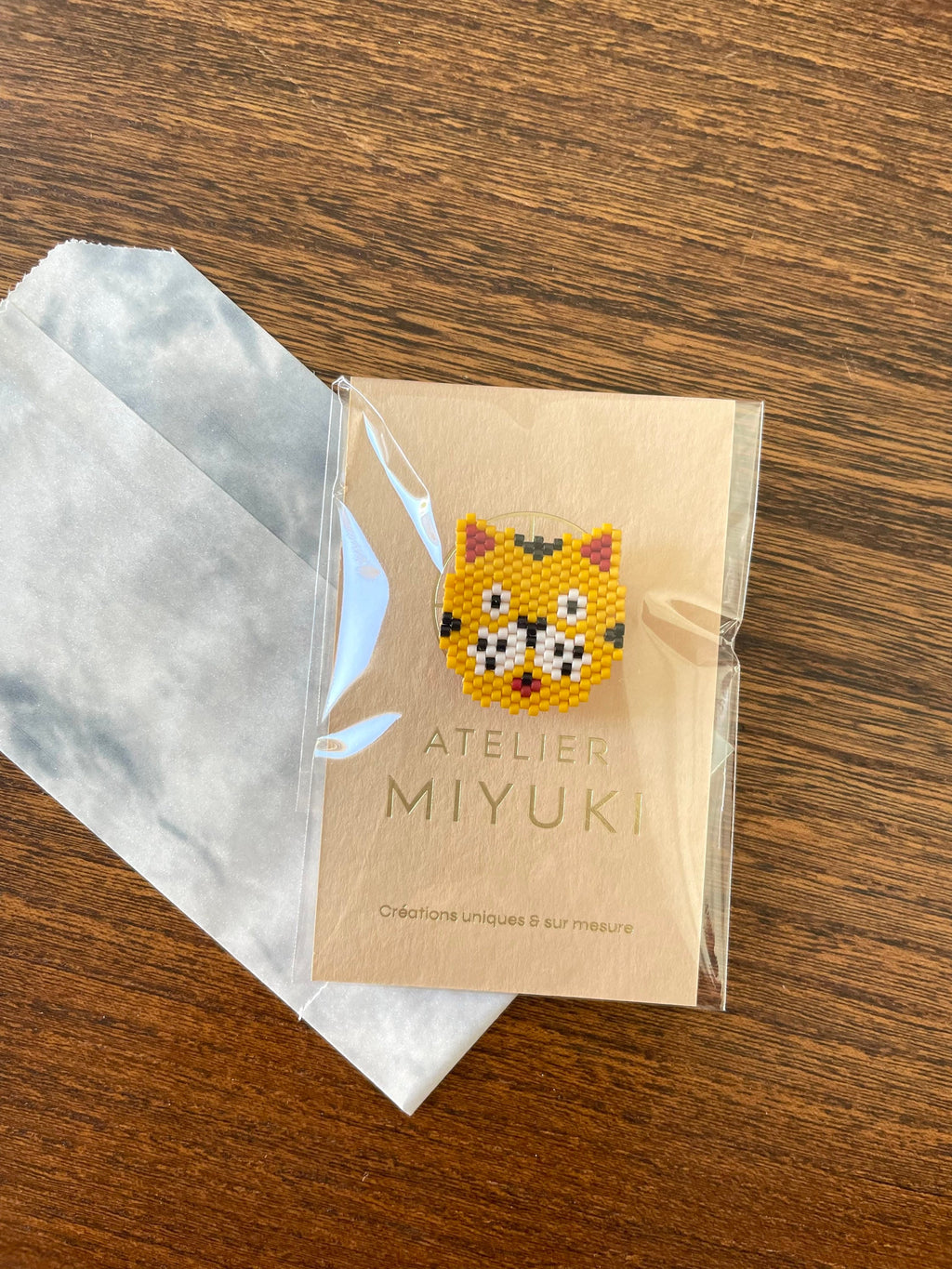 Broche chat tigre