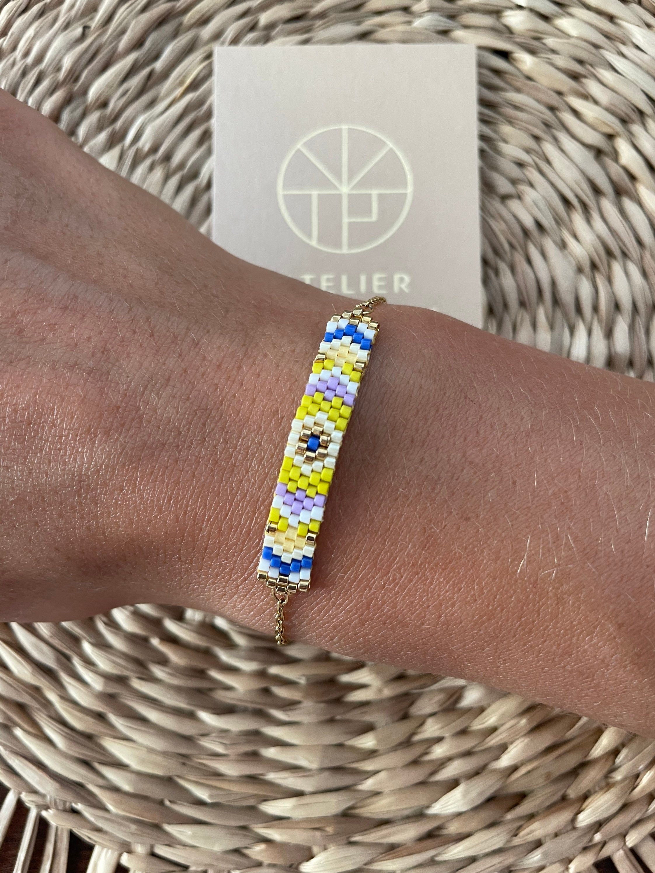 Bracelet perles tissées Aurelie