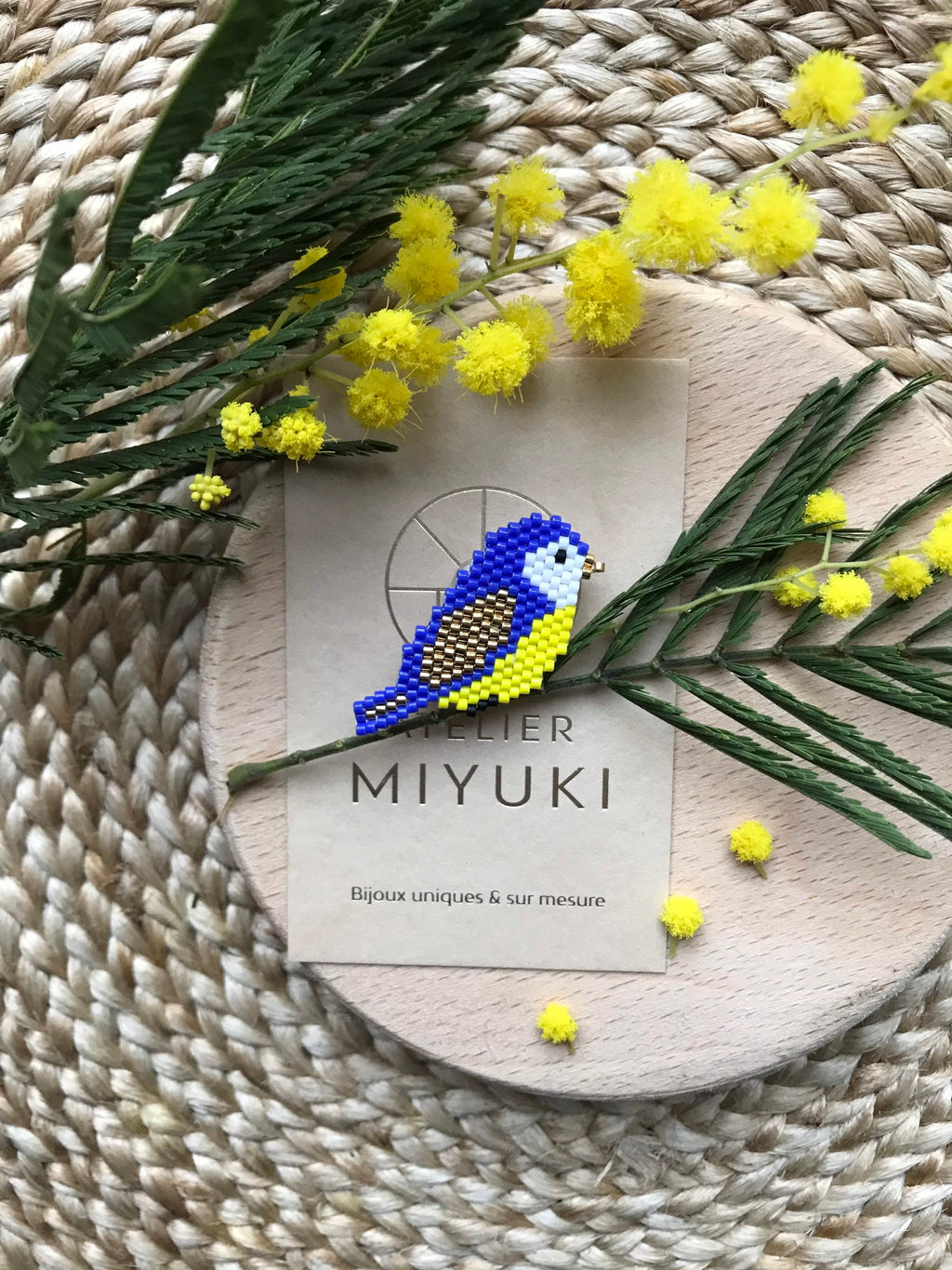 Broche Mésange Bleue