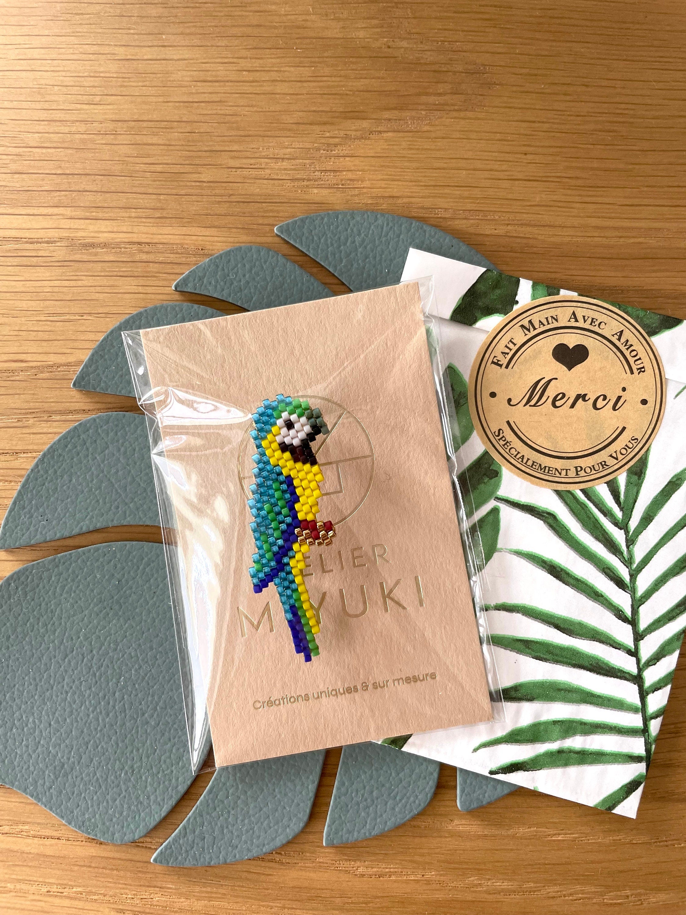 Broche Perroquet bleu