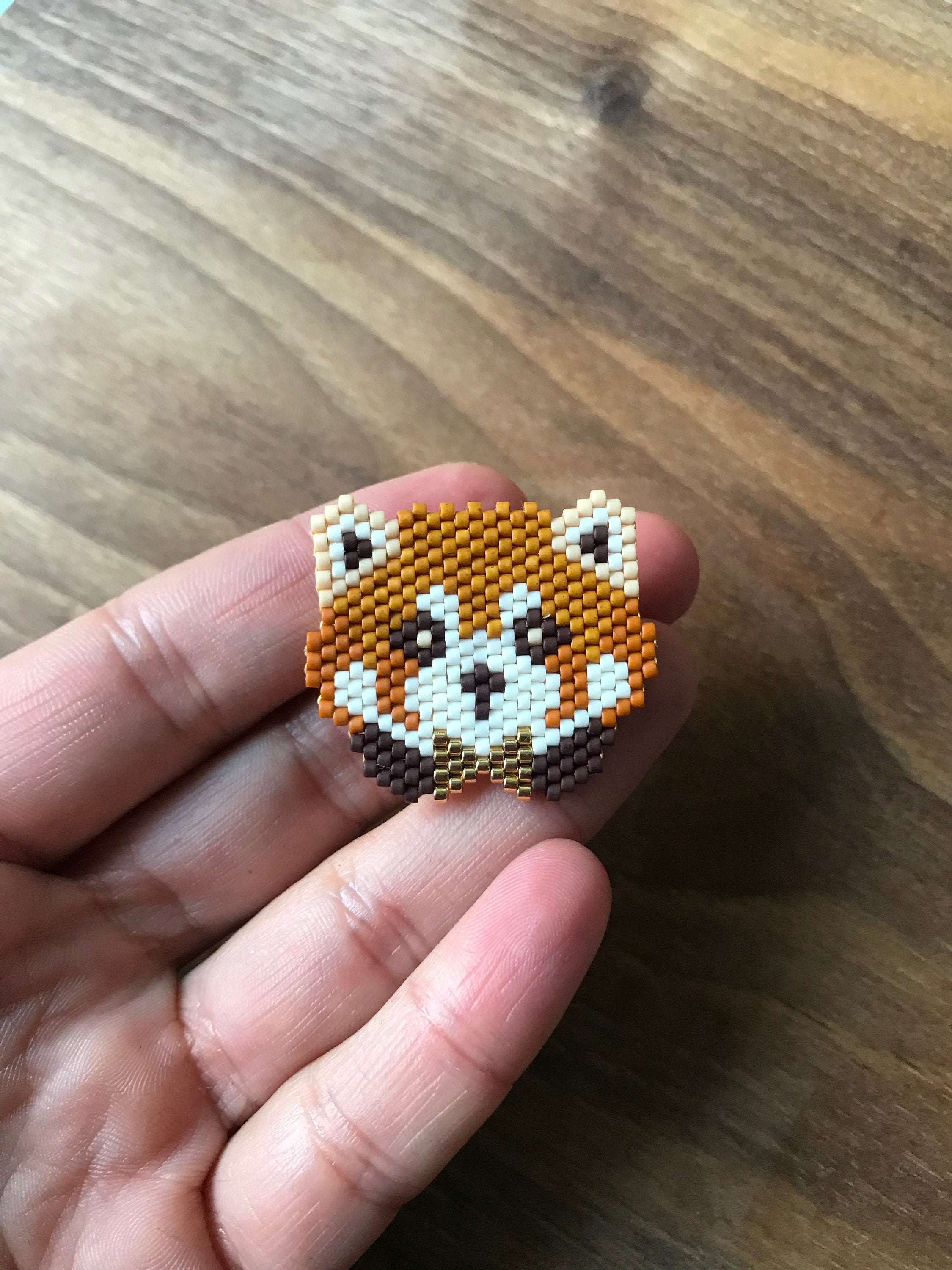 Broche Panda Roux