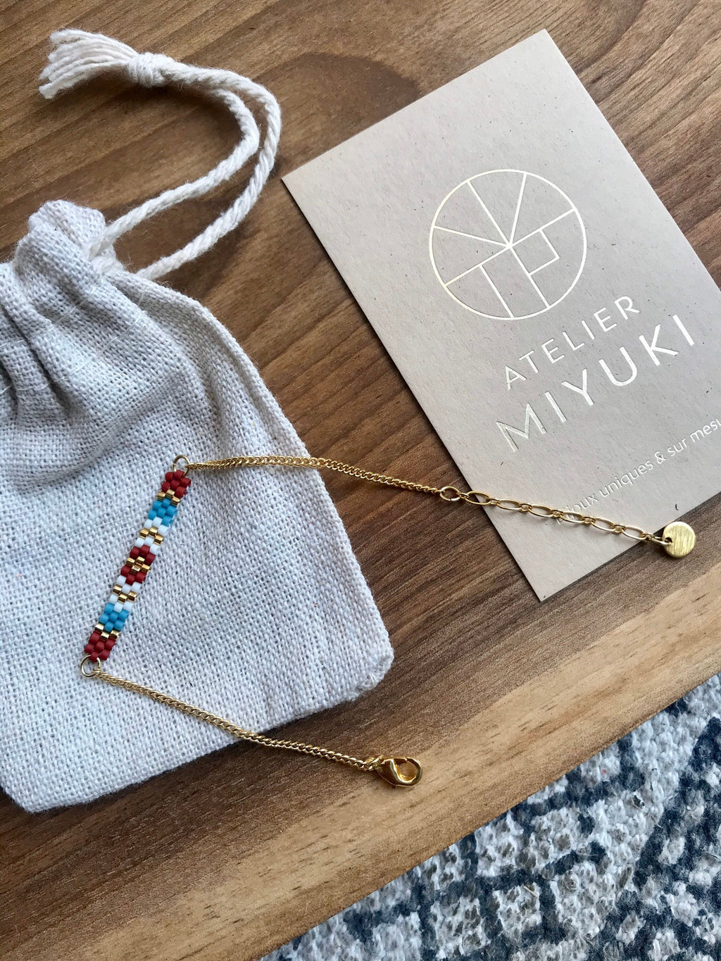 Bracelet perles Lina Doré