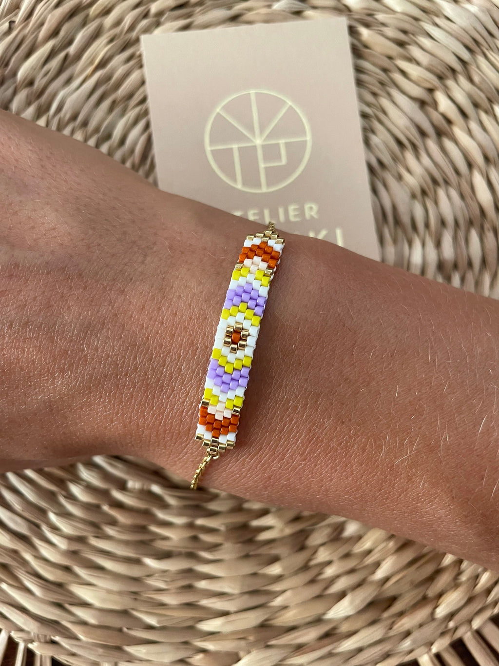 Bracelet perles tissées Lina