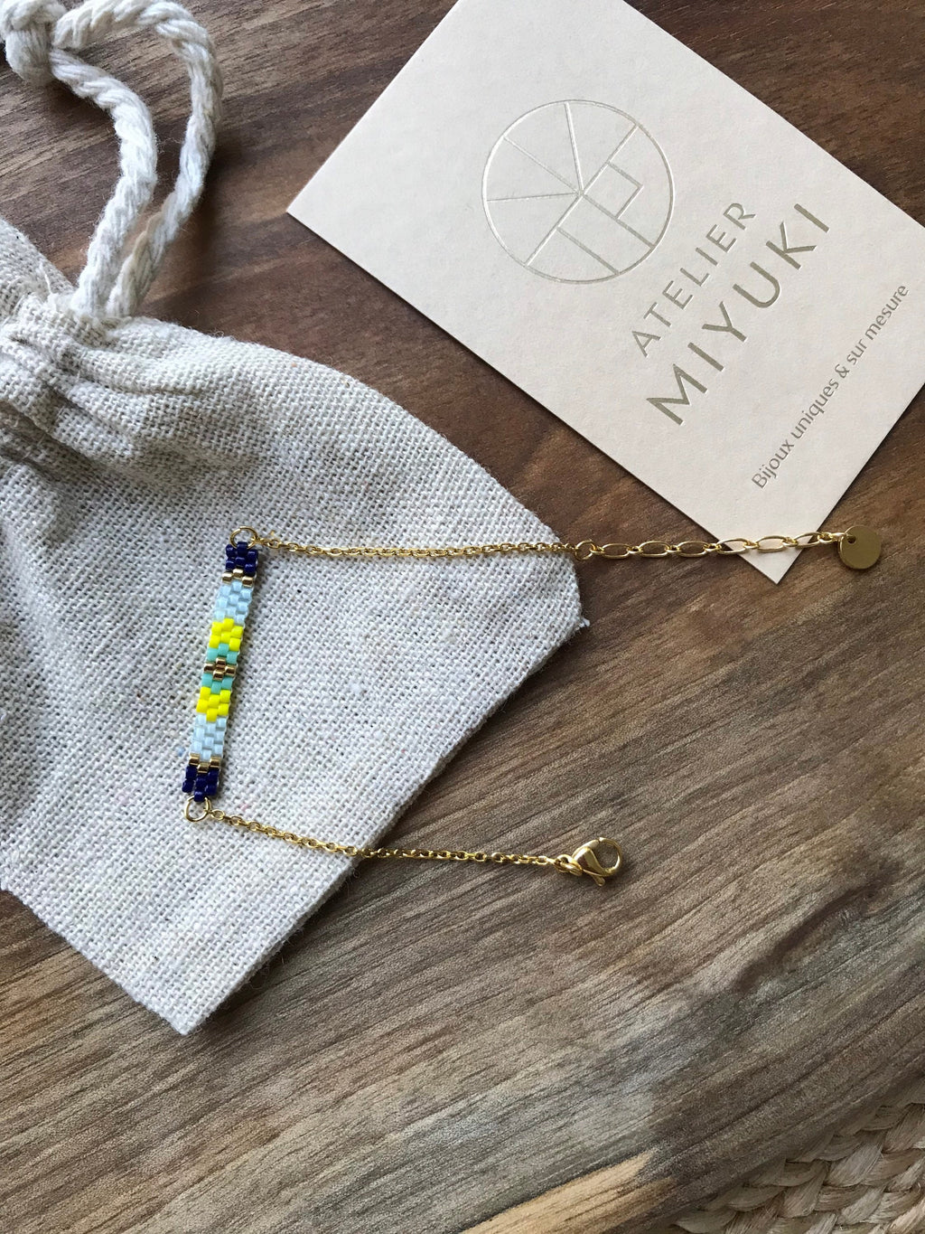 Bracelet perles Manon Doré