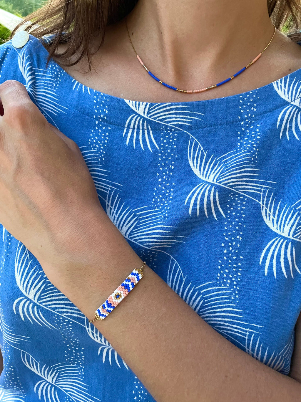 Bracelet perles tissées Laurie
