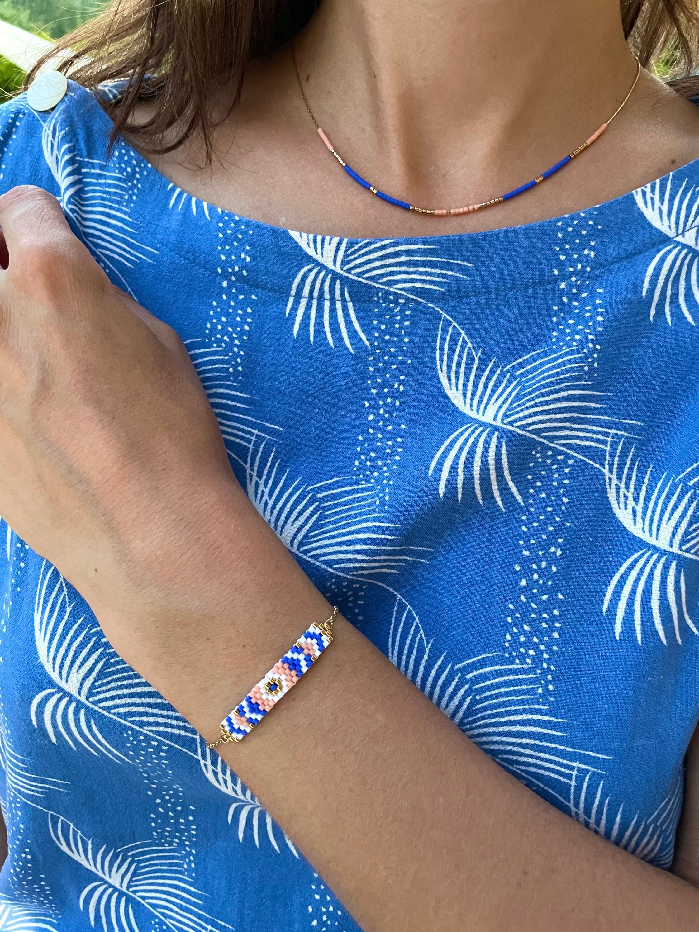 Bracelet perles tissées Laurie