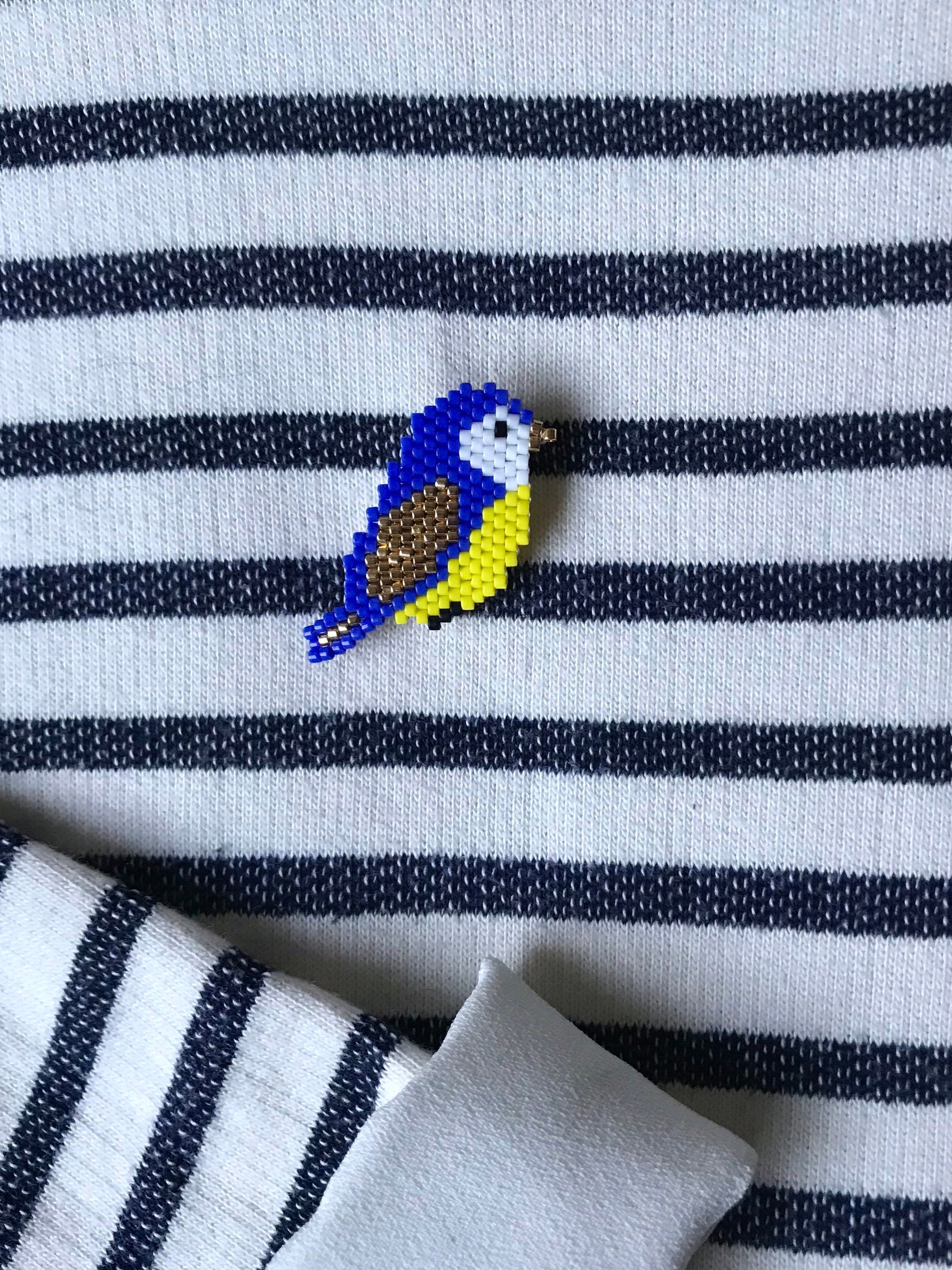 Broche Mésange Bleue